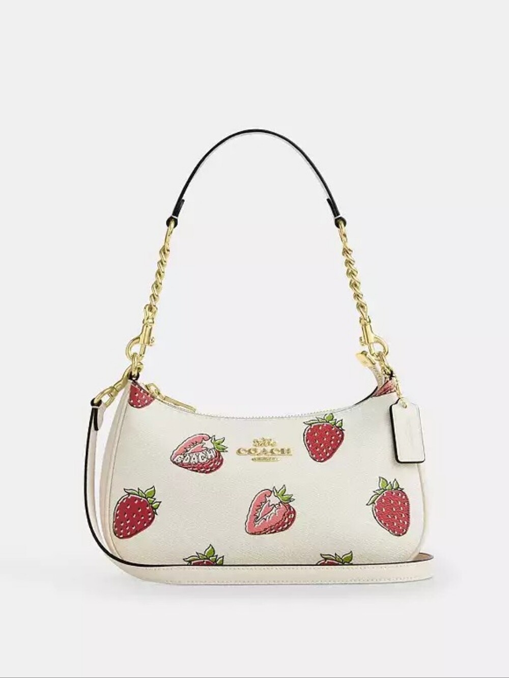 NWT Coach Teri Shoulder Bag CAL62 Strawberry Print ® Cute Chic Summer Bag - Picture 11 of 13